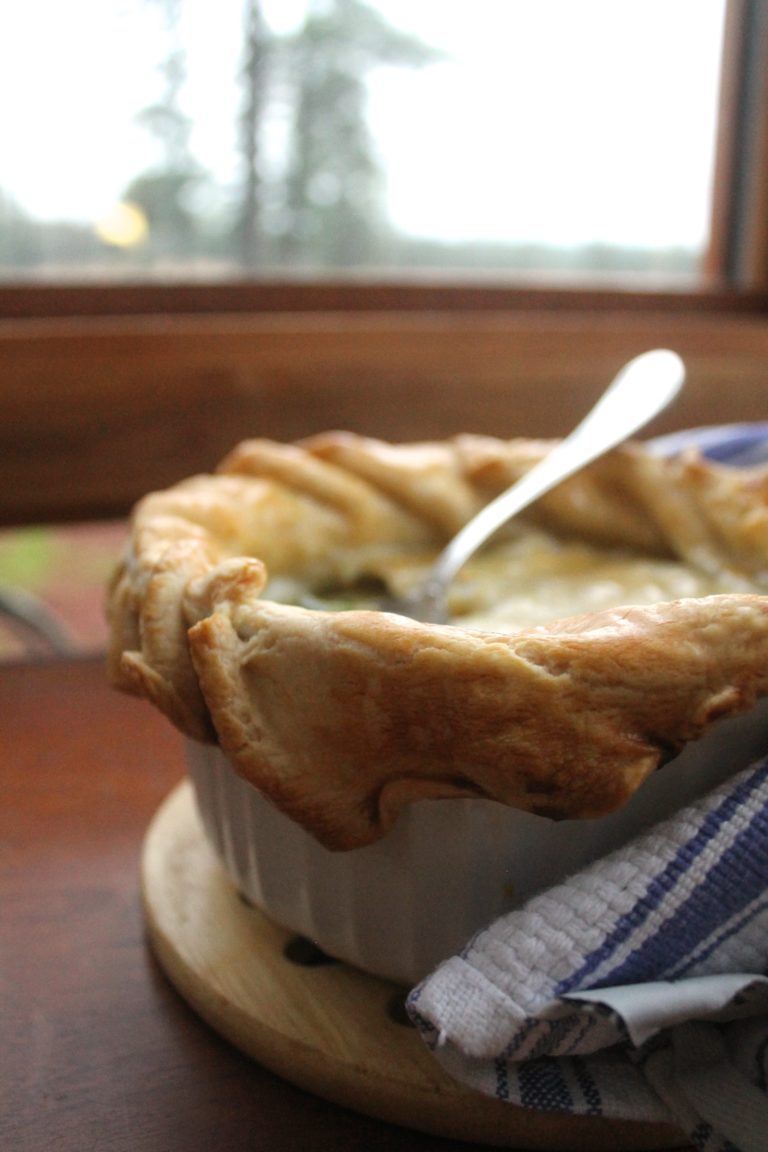 Greens White Bean Bacon Pot Pie Mess Of Greens